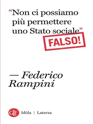 cover image of Non ci possiamo più permettere uno Stato sociale Falso!